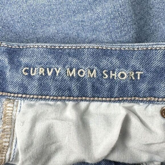 American Eagle Outfitters Curvy Mom Short Cotton Blend Blue women's size 6 - Picture 5 of 5